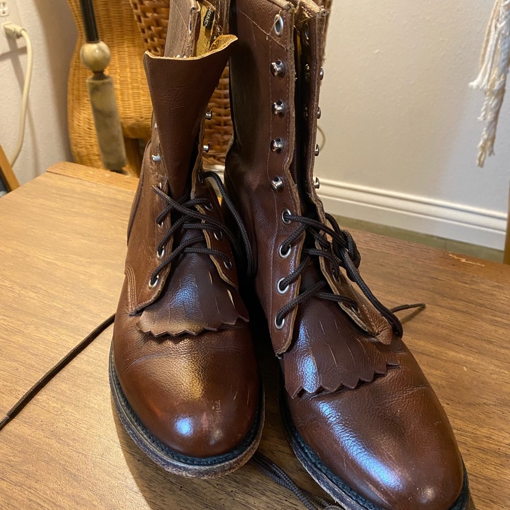 Justin Lace Up Boots